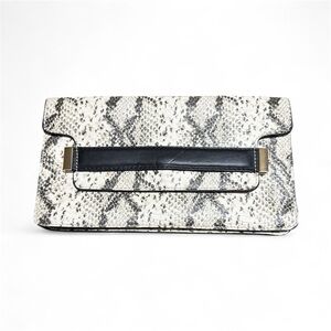 Steve Madden faux Snakeskin Clutch